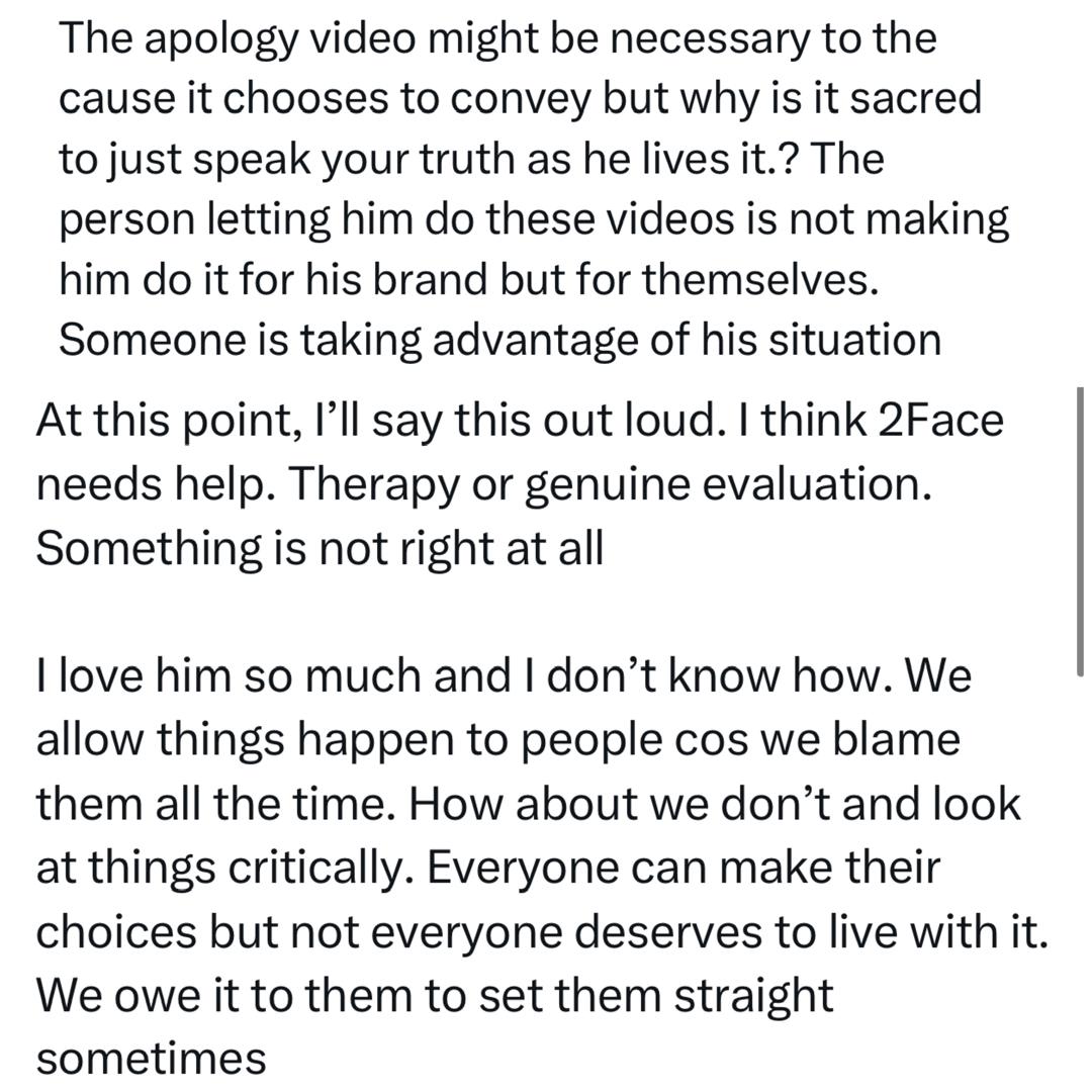 I don?t like this 2face am seeing. Something is not right - OAP Dotun reacts to 2face Idibia?s apology video over comment that men aren?t built to be with one woman